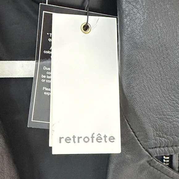 Retroflex Black Faux Leather Moto Jacket - Women's - Picture 2 of 4